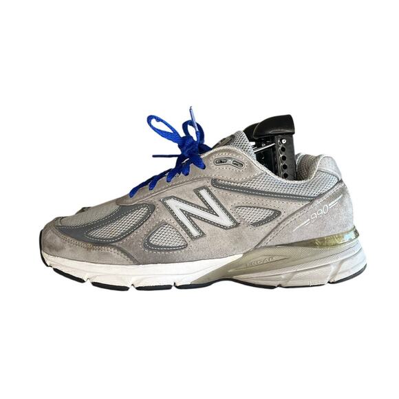 Mens New Balance 990v5 Encap Running Shoes Size 8 Gray White - Picture 1 of 5
